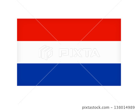 Illustration material of the Dutch flag 3 Illustration material of the Dutch flag 3 138014989
