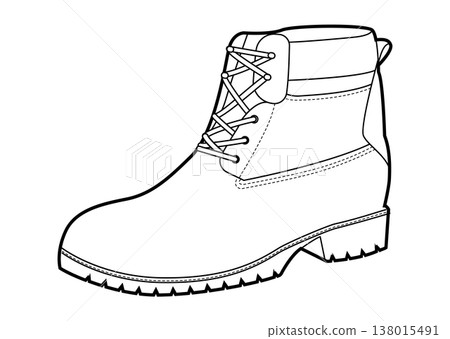 Padded collar work boot women single line. Lug sole lace boot for weekend projects park walk and cold days. Technical 138015491