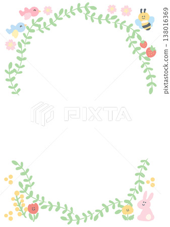 Soft and cute certificate series | Ready-to-use "Well Done" pastel certificate template (no text, no border) 138016369
