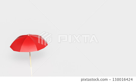 Red Umbrella Protection And Insurance Safety Concept 3d render. Red Umbrella Protection And Insurance Safety Concept 3d render. 138016424
