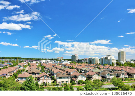 The streets of the blue sky 138016470
