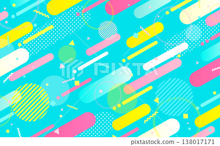 色彩繽紛的普普抽象背景_橫向 色彩繽紛的普普抽象背景_橫向 138017171
