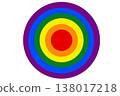 LGBT flag rainbow cycle. 138017218