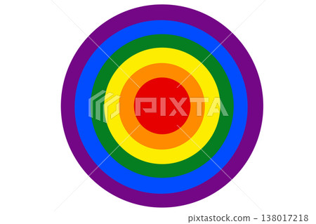 LGBT flag rainbow cycle. 138017218