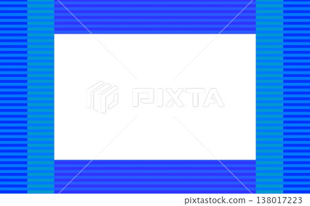 邊框圖案，留白，藍色 138017223