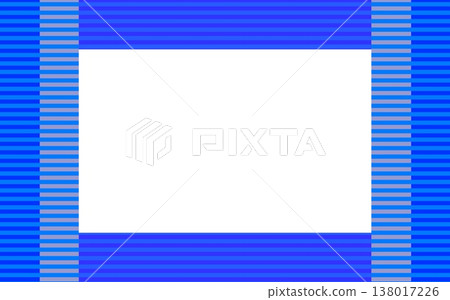 邊框圖案，留白，藍色 138017226
