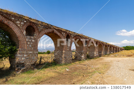 Roman aqueduct near Skopje. Macedonia Roman aqueduct near Skopje. Macedonia 138017549