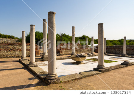 Felix Romuliana ancient castle and fortress from roman empire time with walls and buildings remaining located near Zajecar 138017554