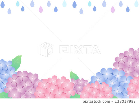 適合雨季的繡球花框架材質 | 繡球花葉植物 138017982