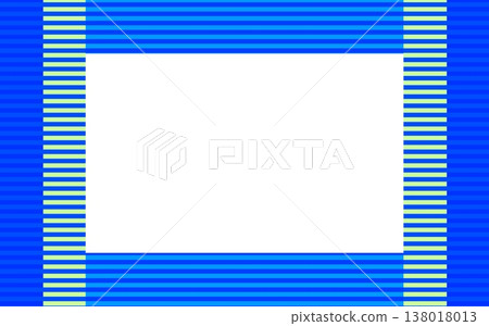 邊框圖案，留白，藍色 138018013