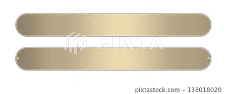 Gold metal plate set 03 138018020