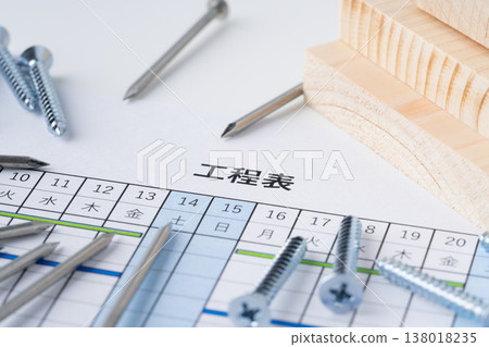 Schedule, boards, round nails, and tapping screws Schedule, boards, round nails, and tapping screws 138018235