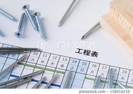Schedule, boards, round nails, and tapping screws Schedule, boards, round nails, and tapping screws 138018238