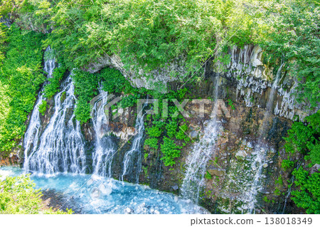 北海道美瑛町：北海道夏季著名旅遊景點－白須瀑布 138018349