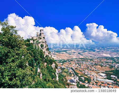 Rocca and townscape of the Republic of San Marino Rocca and townscape of the Republic of San Marino 138018649