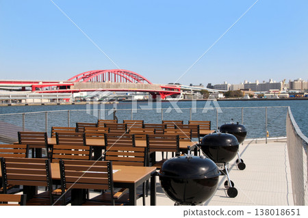 從綠丘眺望神戶G-Lion Arena及港島。 138018651