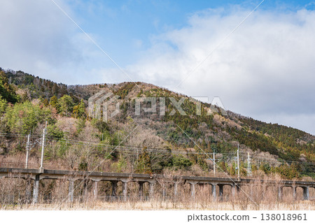 The Kosei Line runs through the foothills of the mountains at the foot of Lake Biwa, in Makino-cho, Nagahama City, Shiga Prefecture. The Kosei Line runs through the foothills of the mountains at the foot of Lake Biwa, in Makino-cho, Nagahama City, Shiga Prefecture. 138018961