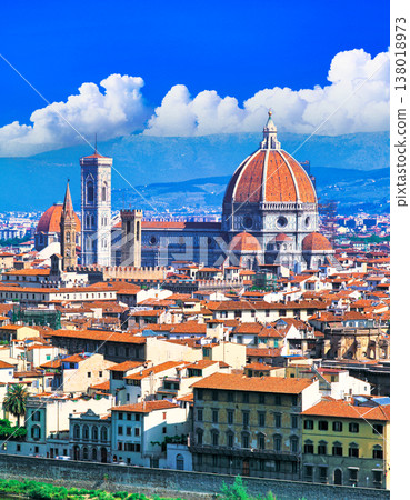 從米開朗基羅山上可以欣賞到舊城區的壯麗景色。 138018973