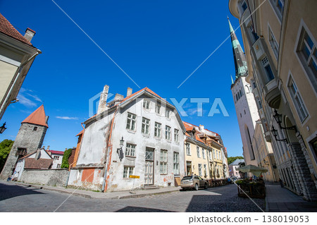 Estonian Tallinn old town cityscape Estonian Tallinn old town cityscape 138019053