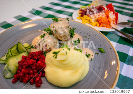 Köttbullar: A classic Swedish delicacy. Köttbullar: A classic Swedish delicacy. 138019997