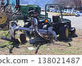Farm work with a tractor 138021487