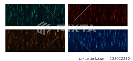 Binary Rain background. Abstract data streams with numbers. Digital data technology concept. Vector illustration Binary Rain background. Abstract data streams with numbers. Digital data technology concept. Vector illustration 138022210