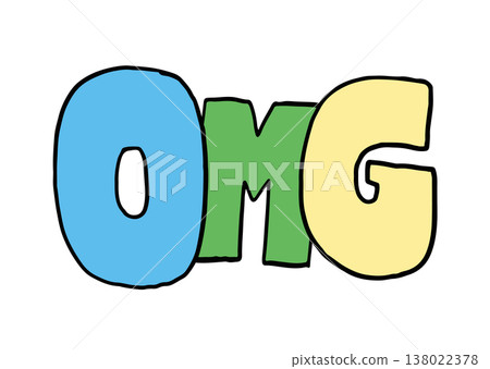 Hand writing OMG letters for surprise, mood, feelings, expression, shocking deal, online shopping, grocery shopping, supermarket, brochure, sticker, campaign badge, promotion, marketing, business 138022378