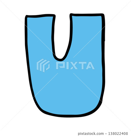 Hand writing U alphabet letter for a to z, font, typography, text, message, initials, card, sticker, tattoo, education book, name design, shirt print, brooch, pin, patch, icon, kid drawing style Hand writing U alphabet letter for a to z, font, typography, text, message, initials, card, sticker, tattoo, education book, name design, shirt print, brooch, pin, patch, icon, kid drawing style 138022408
