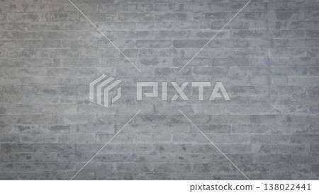 grey brick wall background design, construction industry 138022441