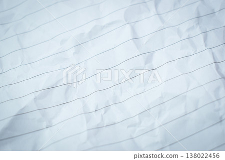 crumpled line paper texture background,  blank sheet notebook 138022456