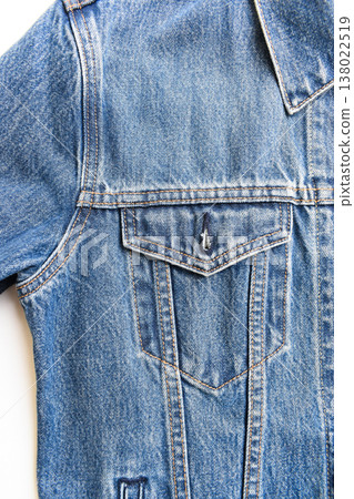 pocket of blue denim texture background, jean fashion style 138022519