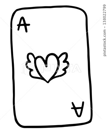 Hand drawn outline of card for decoration, leisure time, colouring book, weekends, holidays, entertainment, game, department store, sticker, hobby, patch, fridge magnet, playtime, activity, relax 138022799