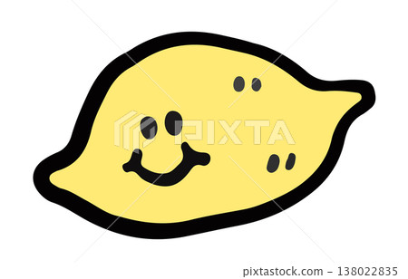 Hand drawn happy lemon for vegan, fruit, juice, healthy ingredients, cook book, baking, food, sweet dessert, sticker, diet, department store, meal, drink menu, refreshment, beverage, cocktail, cafe 138022835
