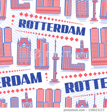 Vector Rotterdam Seamless Pattern Vector Rotterdam Seamless Pattern 138023217
