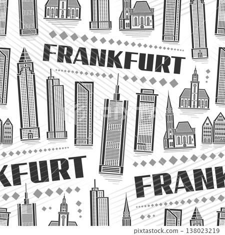 Vector Frankfurt Seamless Pattern Vector Frankfurt Seamless Pattern 138023219