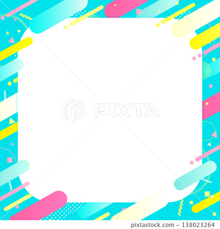 Colorful pop abstract frame_square Colorful pop abstract frame_square 138023264
