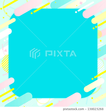 Pastel pop abstract frame_square Pastel pop abstract frame_square 138023268