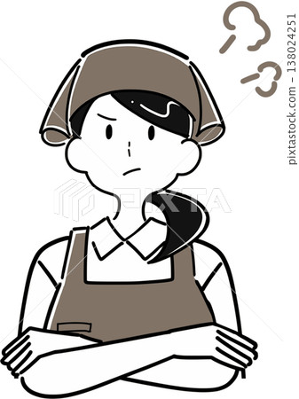 憤怒的女兼職店員插圖 138024251