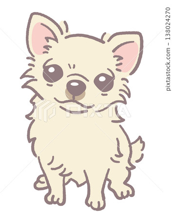 吉娃娃犬的插圖素材。向量圖。 138024270