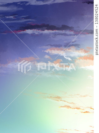 Backgrounds of the sky, clouds, and sun at various times of day Backgrounds of the sky, clouds, and sun at various times of day 138024524