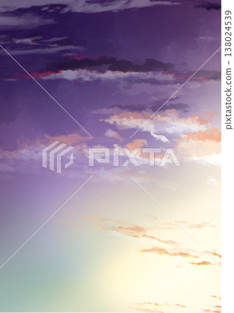 Backgrounds of the sky, clouds, and sun at various times of day 138024539