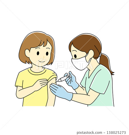 一名護士輕柔地為女病人注射。 138025273