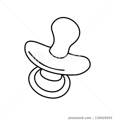baby pacifier outline baby pacifier outline 138026045