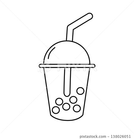 boba drink line art, coloring book boba drink line art, coloring book 138026051