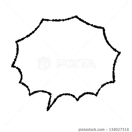 手繪對話氣泡圖標 138027318