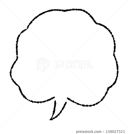 手繪對話氣泡圖標 138027321