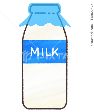 Milk bottle with lid 138027373