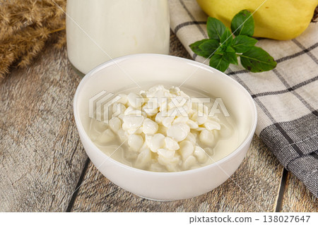 Grain cottage cheese with sour Grain cottage cheese with sour 138027647