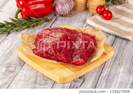 Raw beef meat fillet for cooking Raw beef meat fillet for cooking 138027669