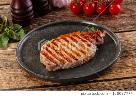 Juicy grilled pork fillet steak Juicy grilled pork fillet steak 138027774